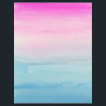 Create Your Own Pink And Blue Ombre Flyer<br><div class="desc">Watercolor gradient wash of bright pink and blue colours. Customise it by adding your own text and/or picture!</div>