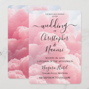 Create Your Own Pink Clouds Invitation