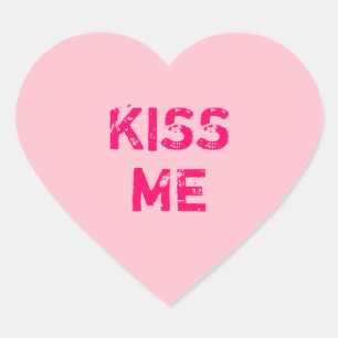 Create Your Own Pink Conversation Heart Sticker