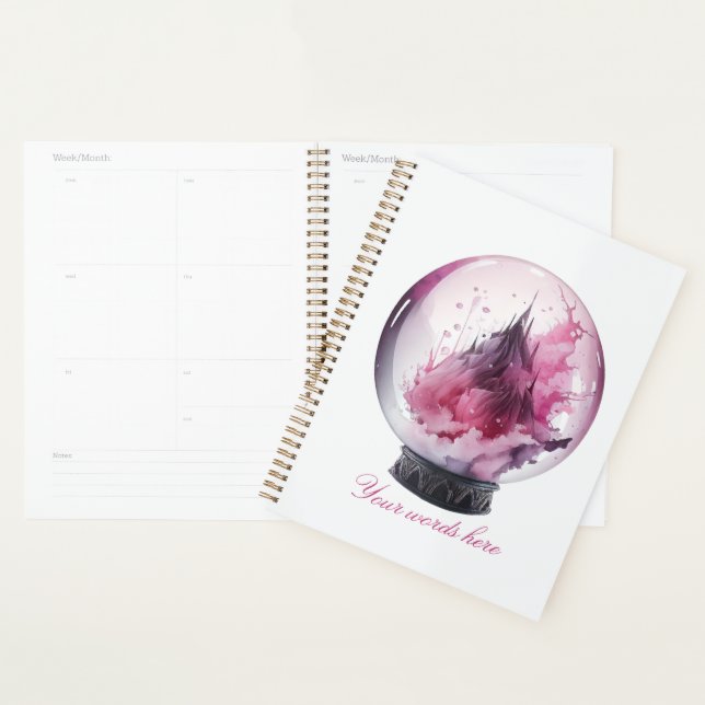Create Your Own Pink Crystal Ball Planner (Display)
