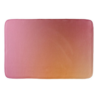 Create Your Own Pink Orange Red Gradeint Ombre Bath Mat
