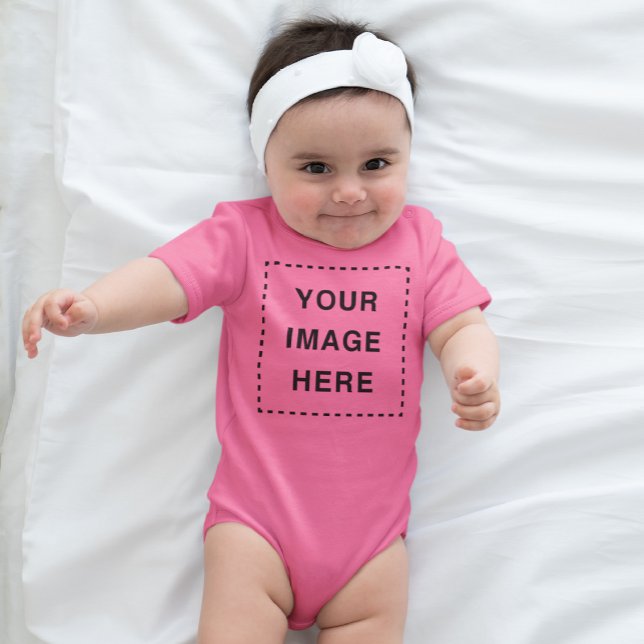 Create Your Own Pink Tutu Cute Baby Girl Romper Bodysuit (Creator Uploaded)