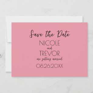 Create Your Own - Plain Minimalist Save The Date