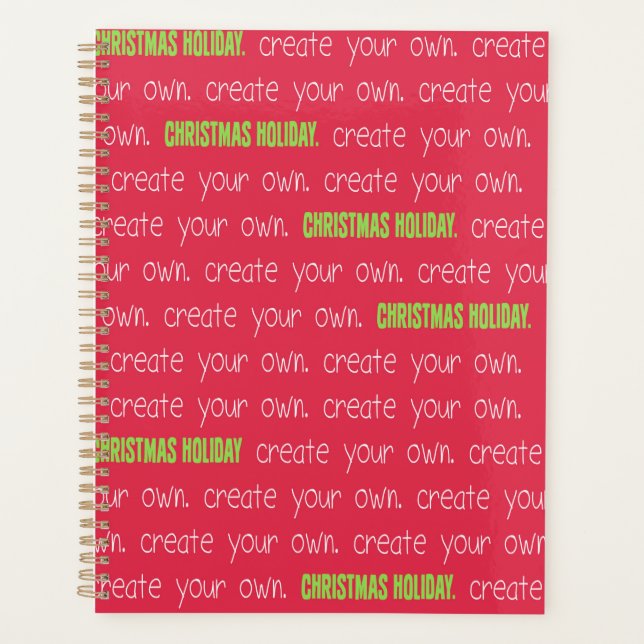 Create your own planner (standard) (Front)