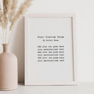 Create Your Own Poem Poster