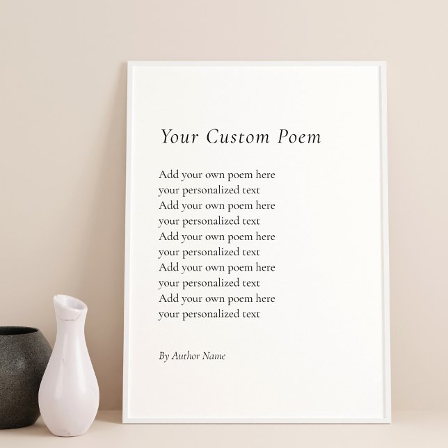 Create Your Own Poem Poster (Creator Uploaded)