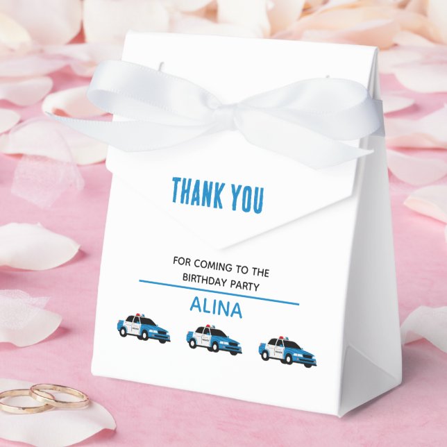 Create Your Own Police Birthday | Personalized Favour Box (Wedding)