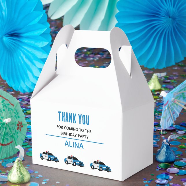 Create Your Own Police Birthday | Personalized Favour Box (Party)