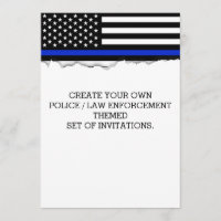 Create Your Own Police Flag Torn Out Look Custom