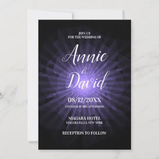 Create Your Own Polygon Sunburst Wedding Invitation