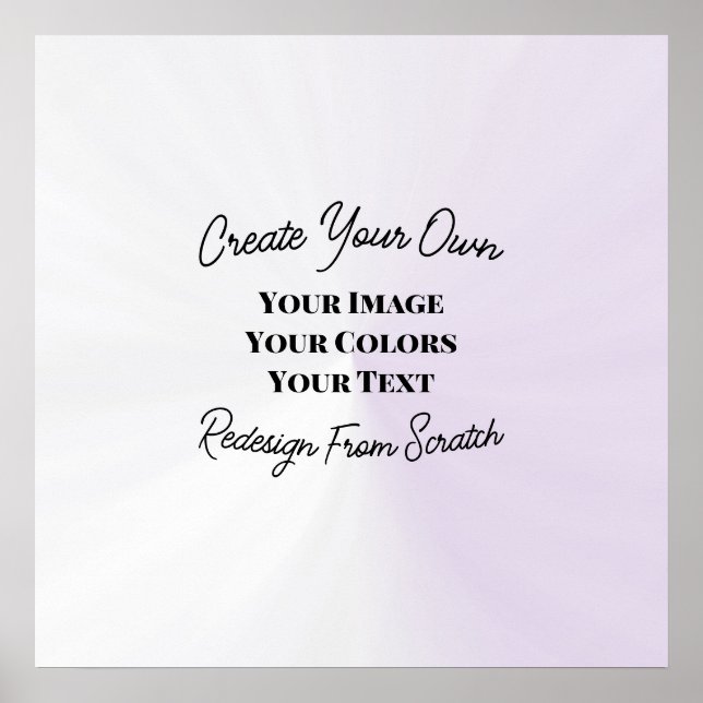 Create Your Own Poster (Front)