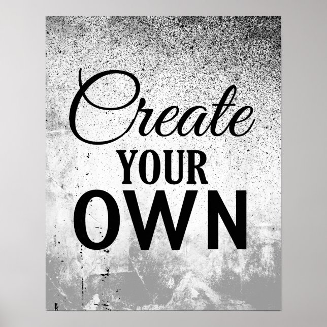 Create Your Own Poster (Front)
