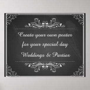 Create your own poster for your wedding or party