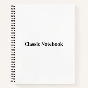 Create Your Own Premium 8.5" x 11" Spiral Notebook
