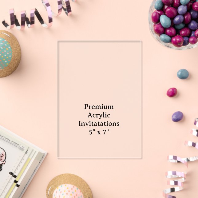 Create Your Own Premium Acrylic Invitatations Invitations (Insitu (Celebration))