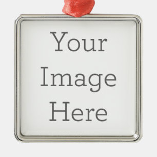 Create Your Own Premium Square Ornaments