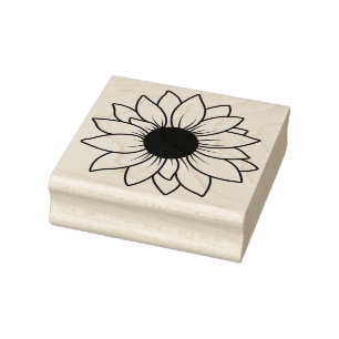Create Your Own Pretty Flower Blossom Floral Rubber Stamp
