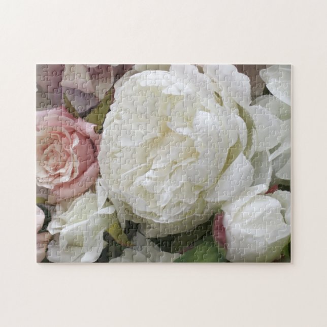Create Your Own Pretty Flower Botanical Jigsaw Puzzle (Horizontal)