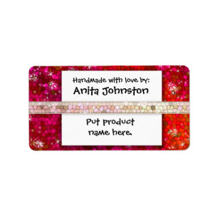 Create Your Own Product Label Glitter Bling
