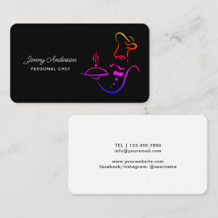 Create Your Own Professional Chef Restaurant Cook Business Card