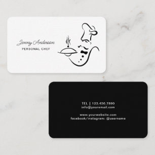 Create Your Own Professional Chef Restaurant Cook  Business Card