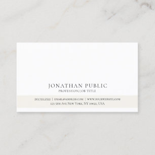 Create Your Own Professional Classic Clean Elegant Business Card