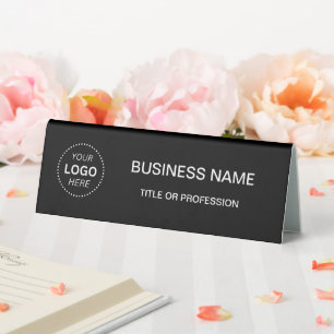 Create Your Own Professional logo Desk Nameplate
