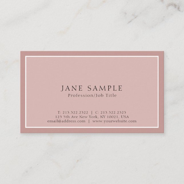Create Your Own Professional Modern Classy Design Business Card (Front)