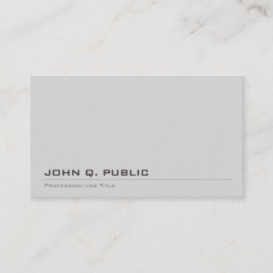 Create Your Own Professional Modern Tasteful Plain Business Card