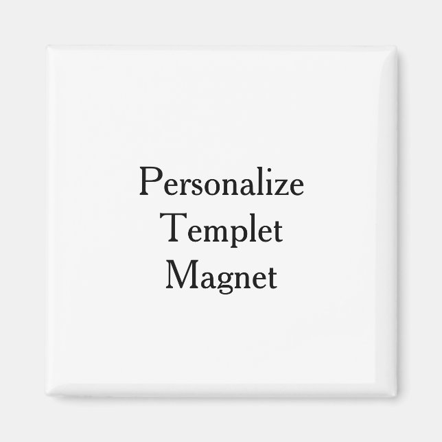 Create your own professional Squared  2 Inch Magnet (Front)