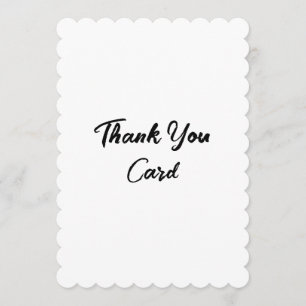Create Your Own Promotion 5" x 7" Scalloped Thank You Card