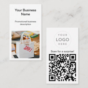 Create Your Own Promotional QR Code Photo Logo Business Card