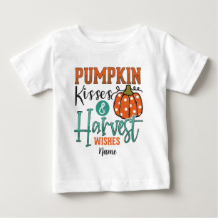 Create Your Own Pumpkin Kisses & Harvest Wishes Baby T-Shirt