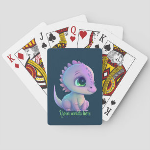 Create Your Own Purple Baby Dragon Playing Cards