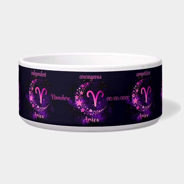 Create Your Own Purple Celestial Aries Zodiac (Front)