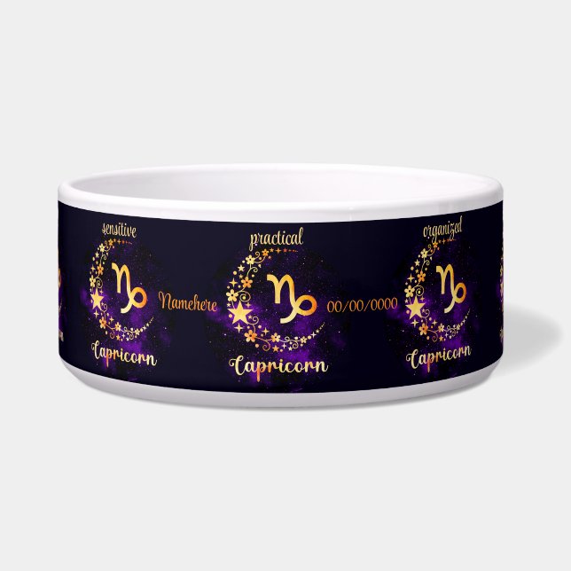 Create Your Own Purple Celestial Capricorn Zodiac (Front)
