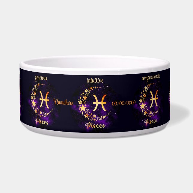 Create Your Own Purple Celestial Pisces Zodiac (Front)