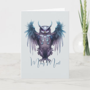 Create Your Own Purple Owl  Card