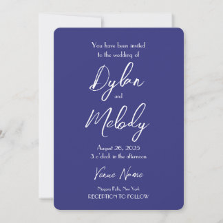 Create Your Own Purple Wedding Invitation