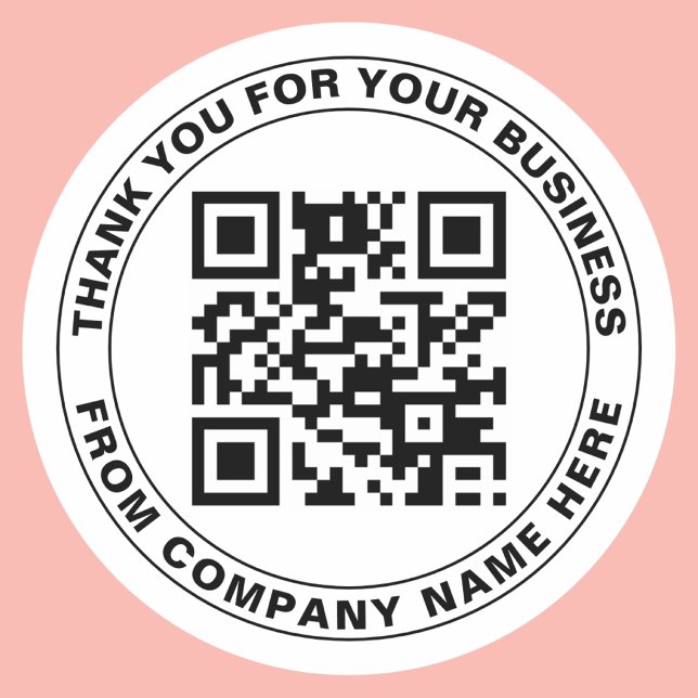 Create Your Own QR Code and Text Classic Round Sticker (Creator Uploaded)