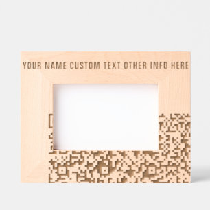 Create Your Own QR Code and Text Engraved Frames