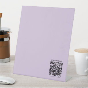 Create Your own QR Code   Black and White Pedestal Sign