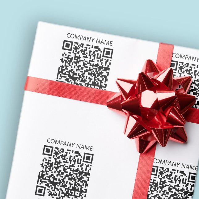 Create Your own QR Code | Black and White Wrapping Paper (Creator Uploaded)