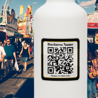 Create Your Own QR Code | Black Gold Transparent