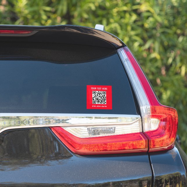 Create your own Qr Code Car Sticker (Car Side)