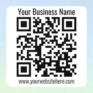 Create Your Own QR Code & Info   White & Black