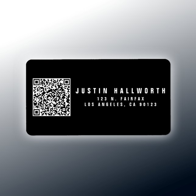 Create your own QR Code | Modern Return Address Label (Creator Uploaded)