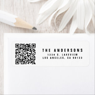 Create your own QR Code   Modern Return Address Return Address Label