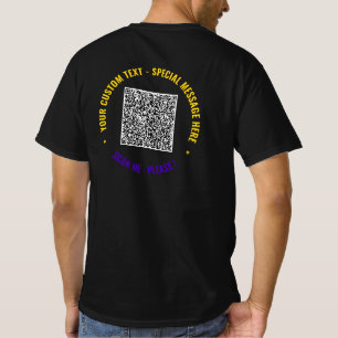 Create Your Own QR Code T-Shirt with Custom Text