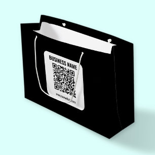 Create Your Own QR Code Transperant Large Gift Bag